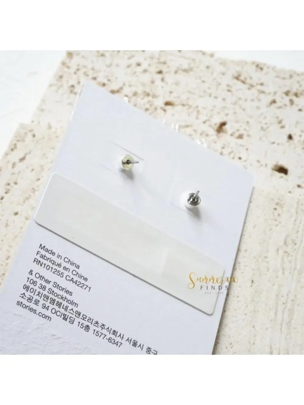 & Other Stories Disc Drop Earrings